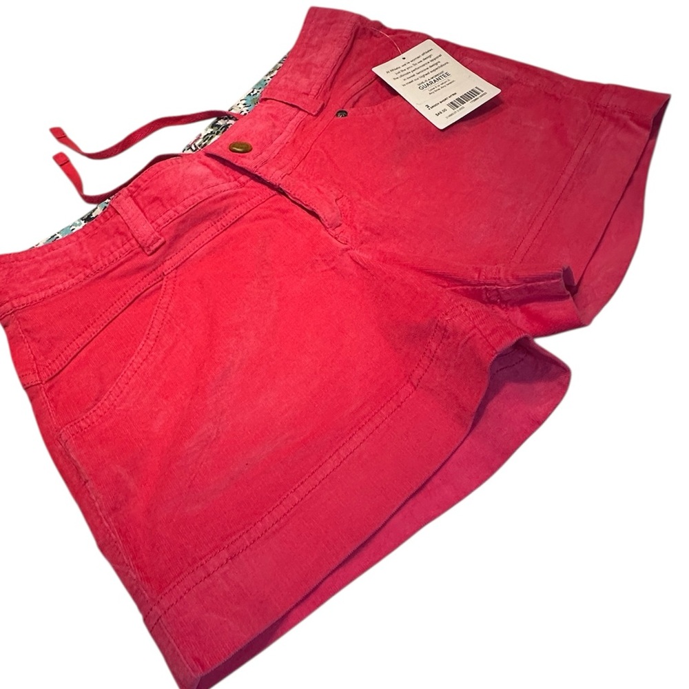NWT Athleta Watermelon 98% Cotton Corduroy Srock Shorts Women’s 2 - Picture 3 of 10